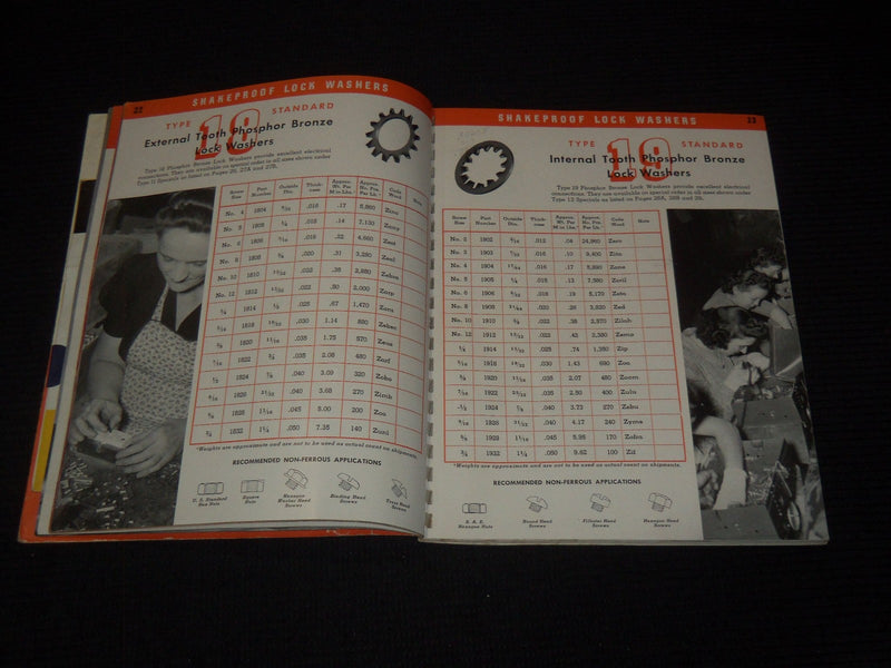 1942 SHAKEPROOF PRODUCTS CATALOG NO. 42 - FASTENING HEADQUARTERS - KD 3912L