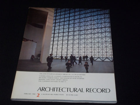 1980 FEBRUARY ARCHITECTURAL RECORD MAGAZINE - JFK LIBRARY COVER - E 5968