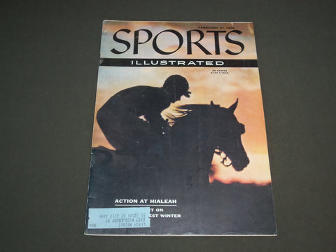 1956 FEBRUARY 27 SPORTS ILLUSTRATED MAGAZINE - ACTION AT HIALEAH - SP 8776
