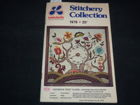 1976 LEE WARDS STITCHERY COLLECTION CATALOG - JACOBEAN TREE CLOCK - J 9150