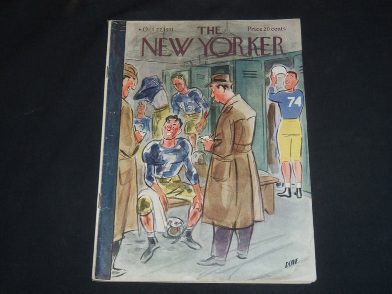 1951 OCTOBER 27 THE NEW YORKER MAGAZINE - ILLUSTRATED COVER - NY 950