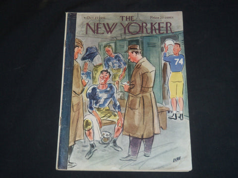1951 OCTOBER 27 THE NEW YORKER MAGAZINE - ILLUSTRATED COVER - NY 950