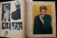 1940'S HOLLYWOOD STARS SCRAPBOOK - BETTY GRABLE - SHIRLEY TEMPLE - E 24879