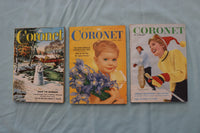 1943-1958 CORONET DIGEST MAGAZINE - LOT OF 9 - O 3942
