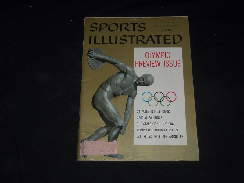 1956 NOVEMBER 19 SPORTS ILLUSTRATED MAGAZINE - OLYMPIC PREVIEW ISSUE - SP 8810