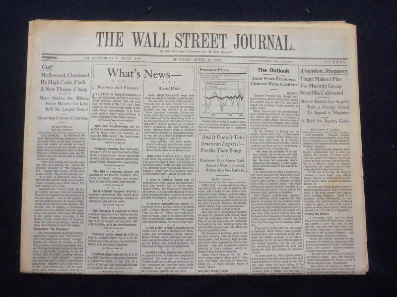 1999 APR 12 THE WALL STREET JOURNAL-TARGET MAKES PLAY FOR MINORITY GROUP- WJ 332