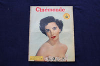 1953 MAY 15 CINEMONDE MAGAZINE - ELIZABETH TAYLOR - FRENCH COVER - E 23963