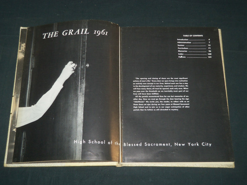 1961 THE GRAIL BLESSED SACRAMENT HIGH SCHOOL YEARBOOK - NEW YORK CITY - YB 1847