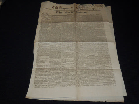 1847 JUNE 26 THE CALEDONIAN NEWSPAPER - ST. JOHNSBURY, VERMONT - K 78