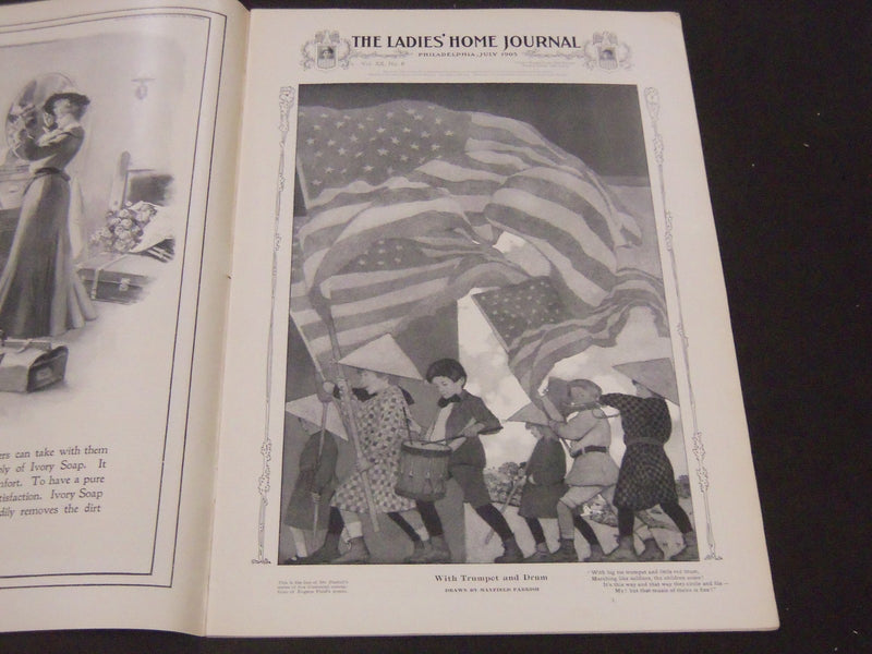 1903 JULY LADIES' HOME JOURNAL MAGAZINE - MAXFIELD PARRISH INTERIOR - ST 4469