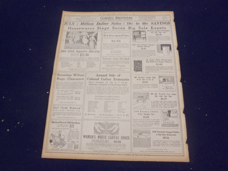 1920 JULY 11 NEW YORK TIMES - FORDS BUY RAILWAY INTO COAL FIELDS - NT 9327