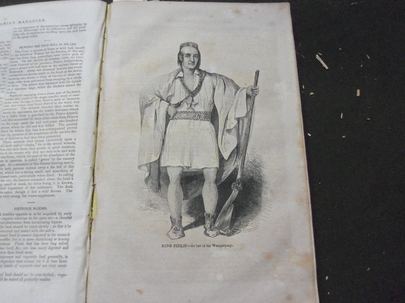 1838 THE FAMILY MAGAZINE OR MONTHLY ABSTRACT OF GENERAL KNOWLEDGE BOOK -KD 1870Q