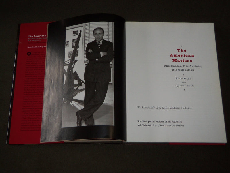 2009 THE AMERICAN MATISSE BY SABINE REWALD BOOK INSCRIBED BY AUTHOR - I 1618