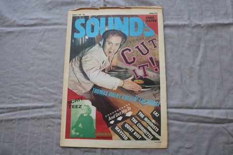 1984 MARCH 3 SOUNDS NEWSPAPER - THOMAS DOBY ROCKIN' THE HOUSE COVER - NP 9286
