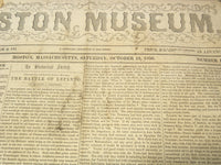1850 OCTOBER 19 BOSTON MUSEUM NEWSPAPER - JENNY LIND - HOLMES - NP 9049