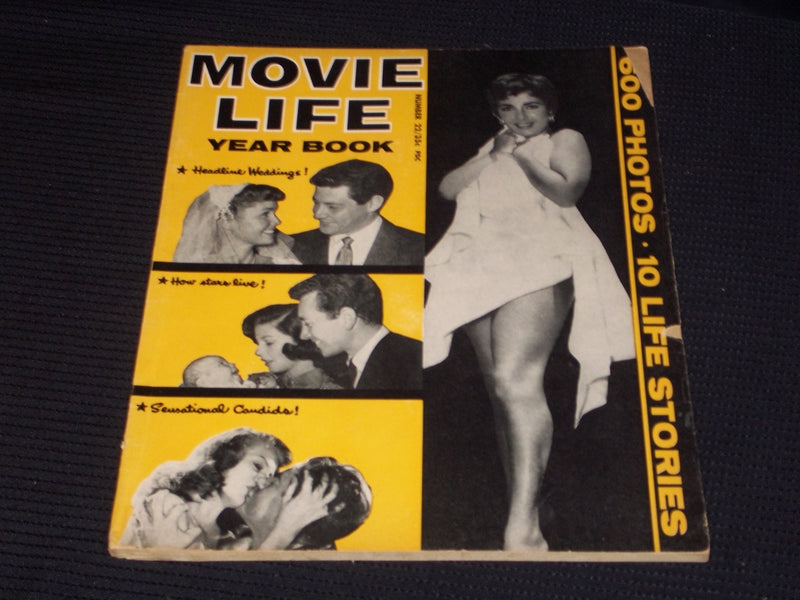1956 #22 MOVIE LIFE YEARBOOK MAGAZINE - ELIZABETH TAYLOR FRONT COVER - E 1325