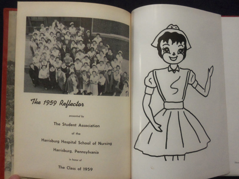1959 THE REFLECTOR HARRISBURG HOSPITAL SCHOOL OF NURSING YEARBOOK - YB 3328