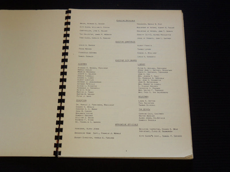 1949-1957 WATERBURY CONNECTICUT ANNUAL COMPTROLLER REPORTS LOT OF 3 - O 2351A