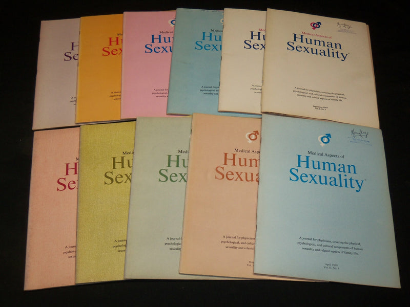 1967-1968 MEDICAL ASPECTS OF HUMAN SEXUALITY MAGAZINE LOT OF 11 - O 2389