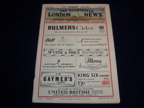 1956 APRIL 21 ILLUSTRATED LONDON NEWS MAGAZINE - RAINER'S BRIDE COVER - E 8062