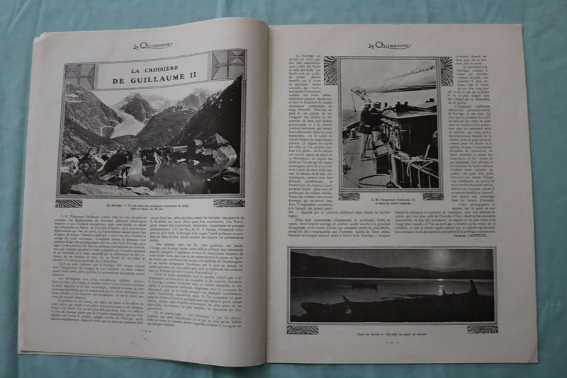 1911 LA QUINZAINE ILLUSTREE MAGAZINE - FRENCH - LOT OF 2 - K 2542