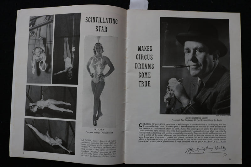 1964 RINGLING BROS AND BARNUM & BAILEY CIRCUS PROGRAM & TICKET STUBS - K 2311