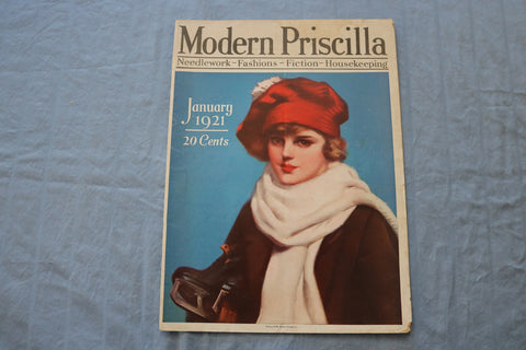 1921 JANUARY THE MODERN PRISCILLA MAGAZINE -ILLUSTRATIONS/STORIES/ADS - SP 4782R