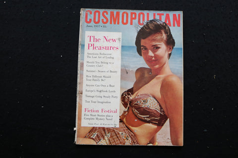 1957 JUNE COSMOPOLITAN MAGAZINE - NATALIE WOOD COVER - SP 4186X