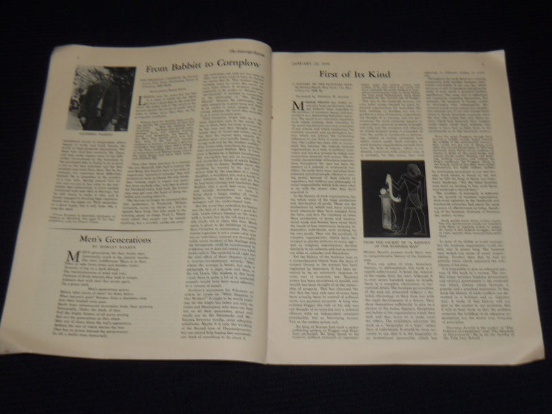 1937-1938 THE SATURDAY REVIEW MAGAZINE LOT OF 6 ISSUES - SINCLAIR LEWIS- O 2379A