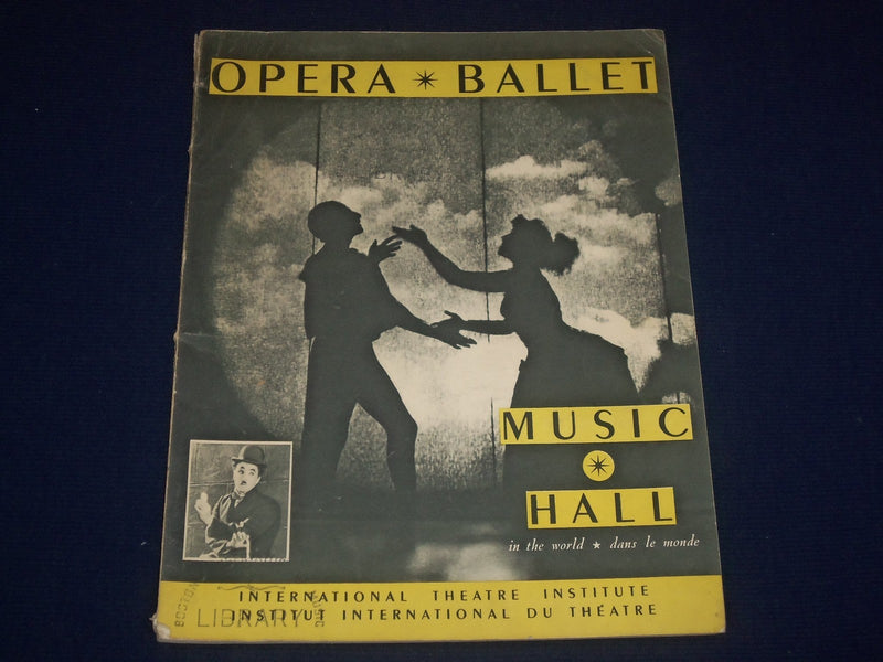 1953 OPERA BALLET MUSIC HALL BOOK - ENGLISH & FRENCH - GREAT PHOTOS - J 1776