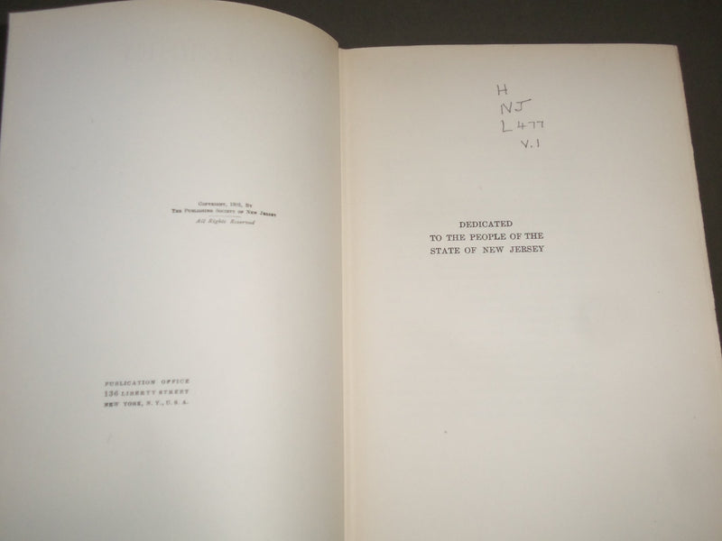 1902 NEW JERSEY AS A COLONY AND AS A STATE BY FRANCIS BAZLEY 4 VOLUMES - R 785