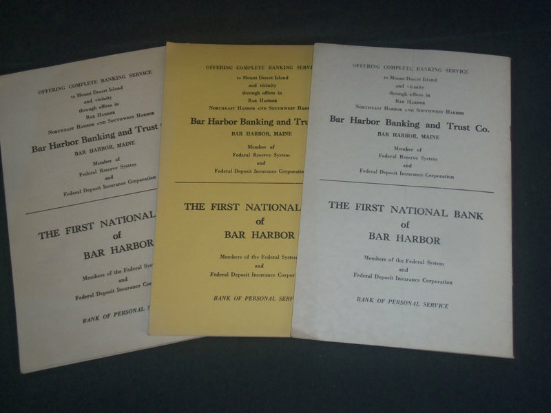 1947 THE BAR HARBOR PLAYBOYHOUSE PROGRAM LOT OF 3 - EDWARD HORTON - J 3970