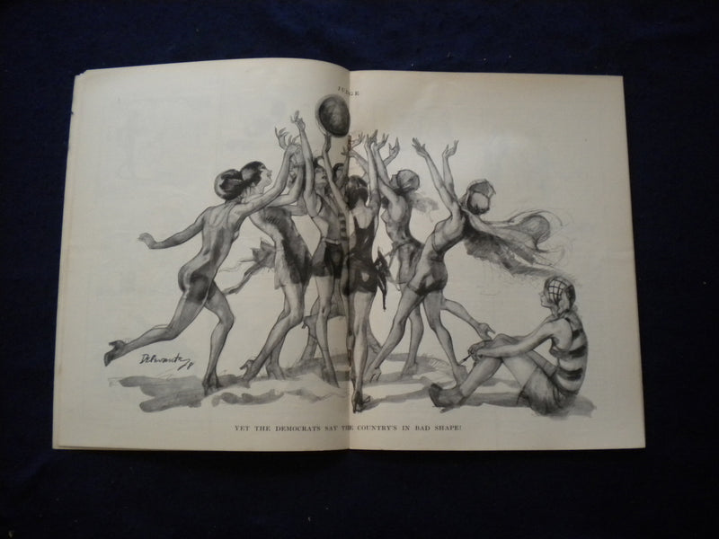 1928 JULY 28 JUDGE MAGAZINE - DR. SEUSS ILLUSTRATIONS - A BATHING GIRL - B 436Y
