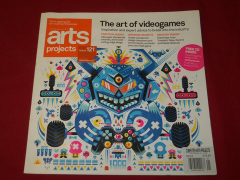 2009 MARCH COMPUTER ARTS PROJECT MAGAZINE ISSUE NO. 121 WITH CD - RC 675