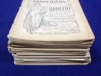 GRAND OPERA LIBRETTO LOT OF 23 ISSUES - RICHARD WAGNER - NEW YORK - O 530