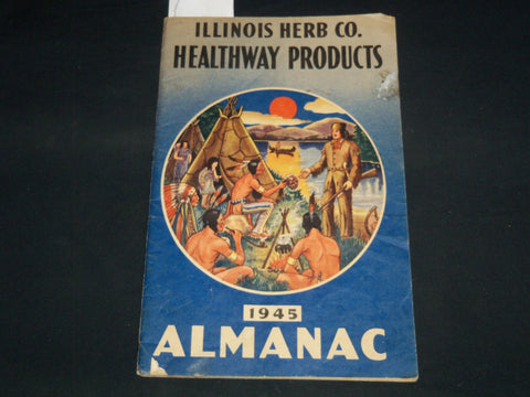 1945 ILLINOIS HERB CO. HEALTHWAY PRODUCTS ALMANAC - J 8849