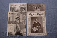 1906 PARIS QUI CHANTE REVUE ILLUSTRATEE MAGAZINE - FRENCH - LOT OF 32 - O 3847