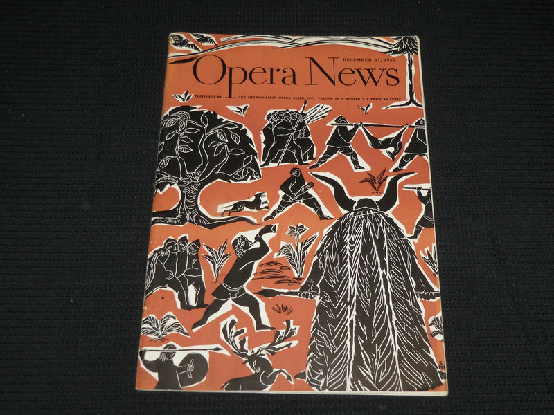 1951 OPERA NEWS MAGAZINE LOT OF 19 DIFFERENT ISSUES - O 2805H
