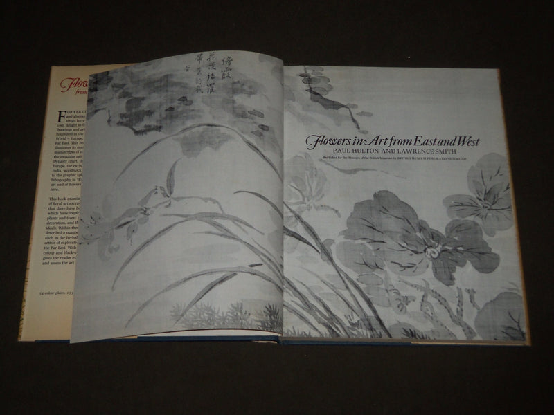 1979 FLOWERS IN ART FROM EAST TO WEST BOOK BY PAUL HULTON & SMITH - D 148