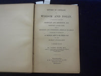 1869 RHYMES OF CONTRAST OF WISDOM AND FOLLY HARDCOVER BOOK BY JAMES RUSH-KD 8482