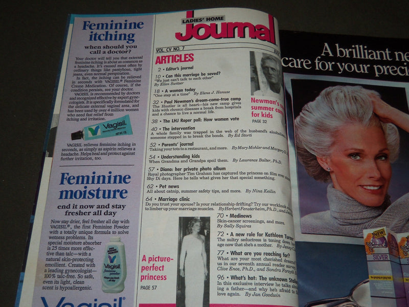 1988 JULY LADIES' HOME JOURNAL MAGAZINE - PRINCESS DIANA COVER - J 2277