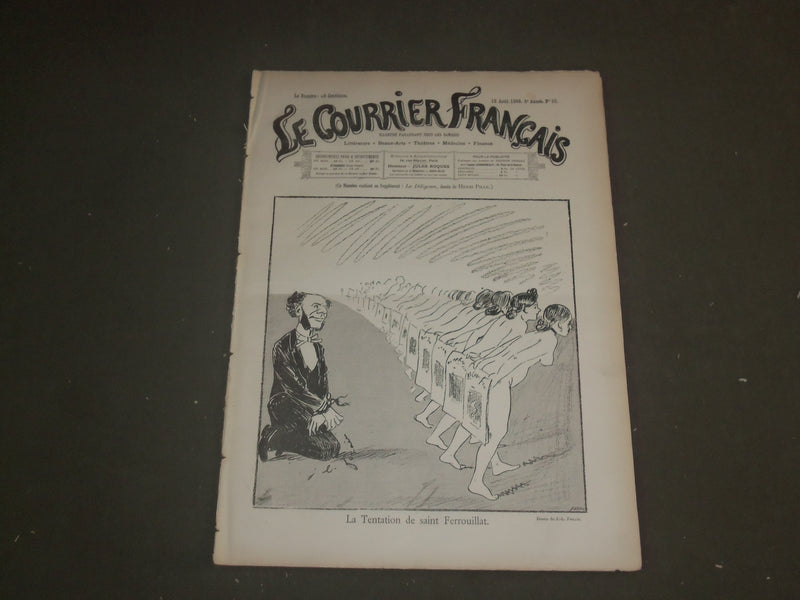 1888 AUG 12 LE COURRIER FRANCAIS MAGAZINE-LE TENTATION DE ST. FERROUILLAT-FR1010