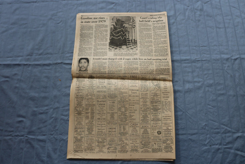 1980 DECEMBER 10 THE SUN NEWSPAPER-BALTIMORE, MD- JOHN LENNON MURDERED - NP 9215