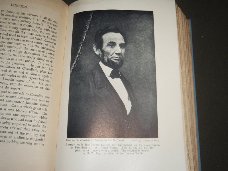 1924 LINCOLN BY NATHANIEL WRIGHT STEPHENSON HARDCOVER BOOK - KD 4438