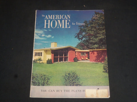 1951 FEBRUARY THE AMERICAN HOME MAGAZINE - NICE COVER, STORIES & PHOTOS- SP 7130