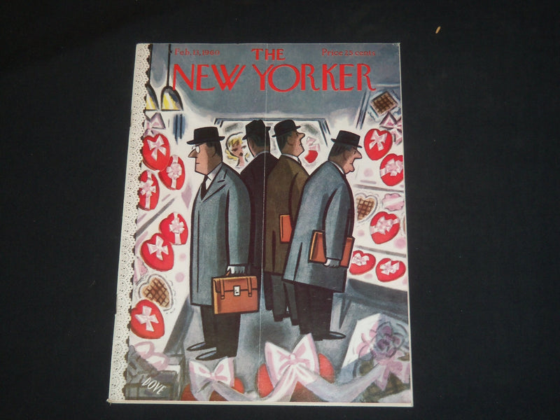 1960 FEBRUARY 13 THE NEW YORKER MAGAZINE - ILLUSTRATED COVER - NY 707