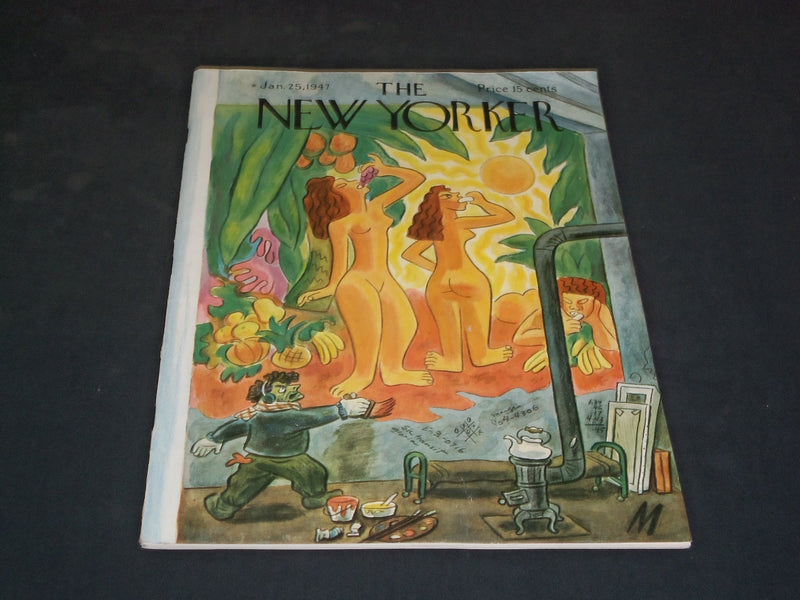 1947 JANUARY 25 THE NEW YORKER MAGAZINE - ILLUSTRATED COVER - NY 247