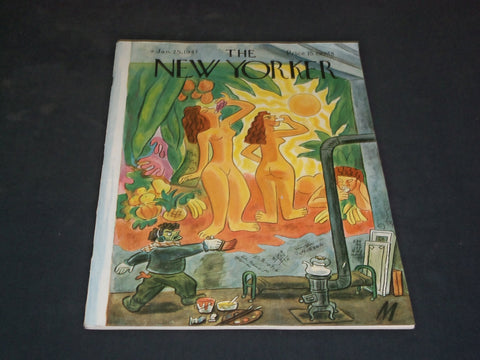 1947 JANUARY 25 THE NEW YORKER MAGAZINE - ILLUSTRATED COVER - NY 247