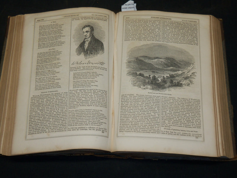 1847 CYCLOPAEDIA OF ENGLISH LITERATURE VOLUME NO. 2 EDITED BY CHAMBERS - KD 5910