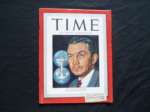 1945 OCTOBER 29 TIME MAGAZINE - JAMES V. FORRESTAL - T 992